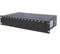 Intellinet 14-Slot media converter chassis with 2 fans 19'' 2U ( 507356 507356 507356 ) datortīklu aksesuārs