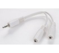 Gembird 10cm 3.5mm/2x3.5mm M/F ( CCA 415W CCA415W ) kabelis video audio