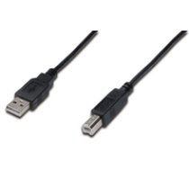 ASSMANN USB 2.0 HighSpeed Connection Cable USB A M(plug)/USB B M (plug) 3m black ( AK 300102 030 S ) USB kabelis