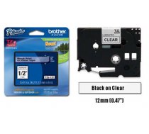 Brother 12mm BLACK ON CLEAR (4m) ( TZE131S TZE131S TZE131S )