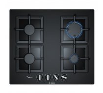 Bosch Hob PPP6A6B20 Gas on glass  Number of burners/cooking zones 4  Black  ( PPP6A6B20 PPP6A6B20 PPP6A6B20 ) plīts virsma