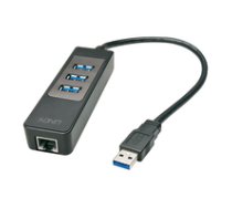 Lindy USB 3.1/3.0 Hub  Gigabit Ethernet Adapter ( LINDY 43176 43176 43176 LINDY 43176 ) USB centrmezgli