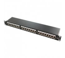 LOGILINK-  Patch Panel 19''-mounting Cat.6A STP 24 ports  black ( NP0061 NP0061 NP0061 ) datortīklu aksesuārs