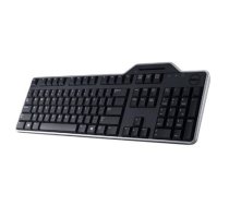 Dell Keyboard Russian (QWERTY) Dell KB-813 Smartcard Reader USB Keyboard Black Kit Dell Standard Wired EN ( 580 ABQE ) klaviatūra