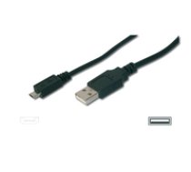 ASSMANN USB 2.0 HighSpeed Connection Cable USB A M(plug)/microUSB B M(plug) 1 0m ( AK 300110 010 S AK300110010S ) USB kabelis