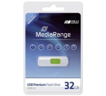 USB-Stick 32GB MediaRange USB 2.0 Slider green ( MR973 ) USB Flash atmiņa