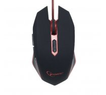 Gembird gaming optical mouse 2400 DPI  6-button  USB  black with red backlight ( MUSG 001 R MUSG 001 R MUSG 001 R ) Datora pele