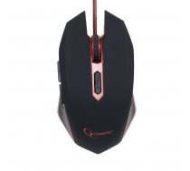 Gembird gaming optical mouse 2400 DPI 6-button USB black with red backlight ( MUSG 001 R ) Datora pele