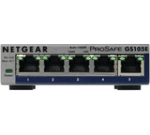 Netgear ProSafe Plus 5-Port Gigabit Desktop Switch Metal (GS105E v2) ( GS105E 200PES GS105E 200PES GS105E 200PES ) komutators