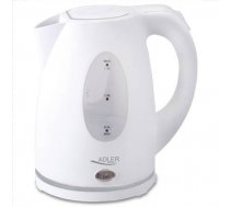 Adler Kettle AD 1207 Standard Plastic White 2000 W 360° rotational base 1.5 L ( AD 1207 5908256830325 AD1207 ) Elektriskā Tējkanna