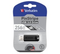 Verbatim Store 'n' Go PinStripe black 256GB  USB 3.0 (49320) ( V 49320 49320 198984 49320 VERBA 49320 ) USB Flash atmiņa