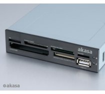 Akasa AK-ICR-07 Internal 6-Port Card Reader 3 5 - black ( AK ICR 07 AK ICR 07 AK ICR 07 ) karšu lasītājs