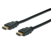 ASSMANN HDMI 2.0 HighSpeed w/Ethernetem Connection Cable HDMI A M/HDMI A M 1m ( AK 330107 010 S AK330107010S ) kabelis video audio