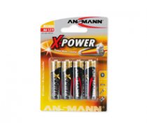 ANSMANN  Battery  1.5V  AA  LR6 x4 Alkaline  Mignon  4pcs/pack ( 5015663 5015663 5015663 ) Baterija