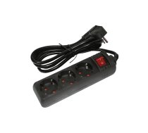 Besk pagarinātājs 3-vietīgs 1.5m a/z slēdzi pievadvads 3Gx1.5mm ( 4750959037126 ) elektrības pagarinātājs