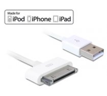 iPhone 4 Kabel Delock 30pin - USB A St/St 1.80m White ( 83169 83169 83169 ) aksesuārs portatīvajiem datoriem