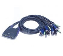 ATEN CS64US 4-Port USB KVM Switch  Speaker Support  0.9/1.2m cables ( CS64US AT CS64US AT CS64US AT ) KVM komutators