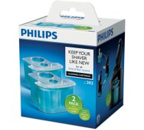 Philips Cleaning cartridge JC302/50 2-pack Cleans Lubricates Refreshes with Dual Filter system and Active lubrication ( JC302/50 JC302/50 JC302 50 JC302/50 ) Vīriešu skuveklis