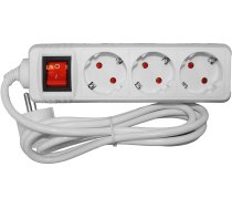 Besk pagarinātājs 3-vietīgs 1 5m a/z slēdzi pievadvads 3Gx1.0mm ( 4750959023792 ) elektrības pagarinātājs