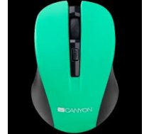 CANYON Mouse CNE-CMSW1(Wireless Optical 800/1000/1200 dpi 4 btn USB power saving button) Green ( CNE CMSW1GR ) Datora pele