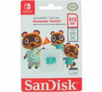 SanDisk MicroSDXC 100MB 512GB Nintendo SDSQXAO-512G-GNCZN ( SDSQXAO 512G GNCZN SWIACSAN0005 ) atmiņas karte