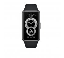 Huawei Band 6 Smart watch  AMOLED  Touchscreen  Heart rate monitor  Waterproof  Bluetooth  Graphite Black ( 55026633 55026633 40 47 5067 55026633 6941487216635 Band6 )