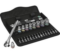 Wera 8100 SA 10 Zyklop Metal Ratchet Set - Push-through square 1/4 drive imperial ( 05004020001 )