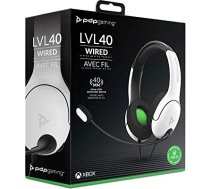 PDP LVL40 Wired Stereo Gaming Headset white ( 049 015 EU WH 049 015 EU WH ) austiņas