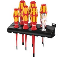 Wera 160 iS / 7 rack screwdriver set - Kraftform Plus + voltage tester ( 05006480001 160/1S/7 WE05006480001 )