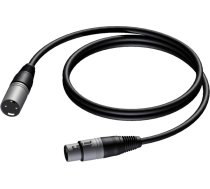 Procab XLR - XLR cable 1m black (CAB901/1) ( 5414795002012 1KPBA137 CAB901/1 ) kabelis video  audio