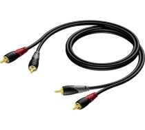 Kabel Procab RCA (Cinch) x2 - RCA (Cinch) x2 3m czarny (CLA800/3) CLA800/3 (5414795018853) ( JOINEDIT25325727 ) kabelis video  audio