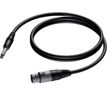 Kabel Procab Jack 6.3mm - XLR 1.5m czarny (CAB723/1.5) CAB723/1.5 (5414795001633) ( JOINEDIT25325648 ) kabelis video  audio