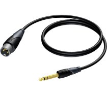 Kabel Procab Jack 6.3mm - XLR 3m czarny (CLA724/3) CLA724/3 (5414795018754) ( JOINEDIT25325722 ) kabelis video  audio