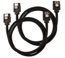 CORSAIR SATA Data Cable Set 60cm Black ( CC 8900252 CC 8900252 CC 8900252 ) aksesuārs datorkorpusiem