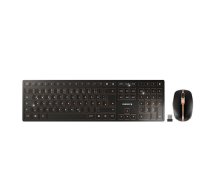 Cherry DW 9100 SLIM Wireless Desktop-Set (Tastatur und Maus kabellos  schwarz/bronze) ( JD 9100DE 2 JD 9100DE 2 JD 9100DE 2 ) klaviatūra