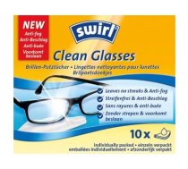 Melitta Vienreizejas salvetes brillu tirisanai  Swirl / 10gab ( 4006508109449 CLEANGLASSES2 ) tīrīšanas līdzeklis