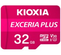 Kioxia Exceria Plus microSDHC 32GB Class 10 UHS-1 U3 ( LMPL1M032GG2 LMPL1M032GG2 LMPL1M032GG2 ) atmiņas karte