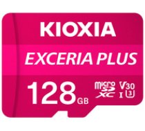 Kioxia Exceria Plus 128GB microSDXC Class 10 UHS-1 U3 ( LMPL1M128GG2 LMPL1M128GG2 LMPL1M128GG2 ) atmiņas karte