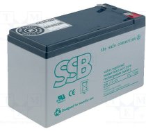 SSB rechargeable battery 12V/7.2Ah T2 ( SBL 7.2 12L 5902311970223 ) UPS aksesuāri