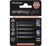 Panasonic Eneloop Pro AAA 930mAh rechargeable - 4 pcs ( BK 4HCDE/4BE BK 4HCDE/4BE 002144340000 214434 5410853064244 BK 4HCDE/4BE ) Baterija