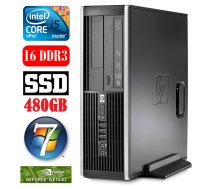 HP 8100 Elite SFF i5-650 16GB 480SSD GT1030 2GB DVD WIN7Pro PG5257 (PIG411505257) ( JOINEDIT25761134 ) dators