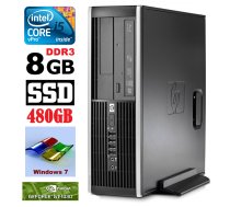 HP 8100 Elite SFF i5-650 8GB 480SSD GT1030 2GB DVD WIN7Pro PG5225 (PIG411505225) ( JOINEDIT25761490 ) dators
