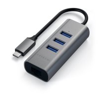 Adapteris USB-C + Gigabit Ethernet  Satechi ( ST TC2N1USB31AM ST TC2N1USB31AM ST TC2N1USB31AM ) USB centrmezgli