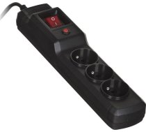 Activejet COMBO 3GN 1 5M black power strip with cord ( COMBO 3GN 1 5m COMBO 3GN 1 5m ) elektrības pagarinātājs