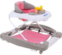 Baby Mix Chodzik 2w1 grey/pink J-888R Baby mix GAWO-63568 (5902216916852) ( JOINEDIT25779612 ) Bērnu staigulis