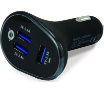 CONCEPTRONIC Ladegerat  3-Port USB Car     Charger  31.5W ( CARDEN06B CARDEN06B CARDEN06B )