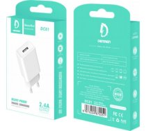 Ladowarka Denmen DC01 1x USB-A 2.4 A (29376) 29376 (6973224870251) ( JOINEDIT26388783 ) iekārtas lādētājs
