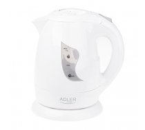 Adler AD 08 Standard kettle  Plastic  White  850 W  1 L  360 degrees  rotational base ( AD 08 w AD 08 w AD 08 w ) Elektriskā Tējkanna