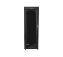 Installation cabinet rack 19 37u 600x800 black  black glass door lcd (Flat pack) ( FF01 6837 12BL FF01 6837 12BL )