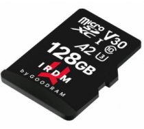 CARD MSDXC GOODRAM 128GB IRDM UHS I U3 A2 + ADAPTER ( IR M2AA 1280R12 IR M2AA 1280R12 IR M2AA 1280R12 ) atmiņas karte